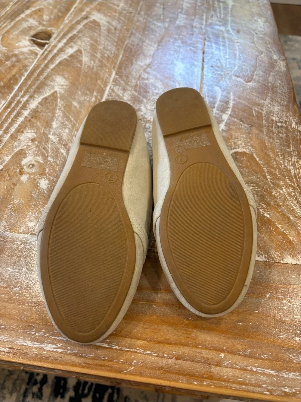 Journee Collection Light Beige Suede Knot Loafers